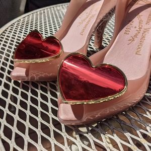 Melissa Vivienne Westwood Lady Dragon pink heels